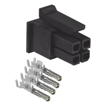 Enchufe de 4 Pines / 250V AC/DC / 5A AC/DC / Nylon 66 / -25°C a +85°C