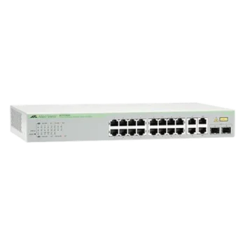 Switch WebSmart / 16 Puertos 10/100 Mbps / 2 Puertos Gigabit RJ45 / 2 SFP Combo / 11.2 Gbps / 1U Rack 19"