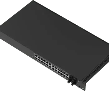 Switch Industrial Gestionado L2+ / 24 Puertos Gigabit PoE+ / 4 Puertos SFP / 56 Gbps / 300W PoE Budget / IP30