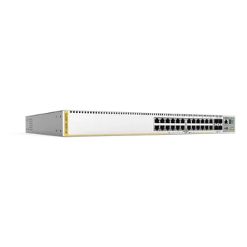 Switch Capa 3 / 24 x Gigabit / 4 x SFP+ 10G / Stackeable / Doble Fuente / 128 Gbps / 95.2 Mpps