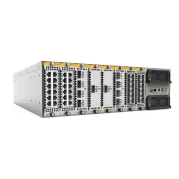 Chasis modular Layer 3+ / 8 ranuras / Tela 2.6 Tbps escalable a 10 Tbps / Conectividad 2.5G/5G / MACsec / FIPS 140-2