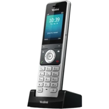 Teléfono Inalámbrico DECT Yealink W56H para Bases W70B W80 y W90 con Pantalla a Color Audio HD y Batería de 30 Horas