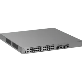 Switch Multi-GE Gestionable / 24 Puertos 2.5G PoE++ / 4 Puertos SFP+ 10G / Capacidad 200 Gbps / Enrutamiento Capa 3 / VSU / Protección Sobretensión 10 kV / Alimentación Redundante / Línea Cybrey