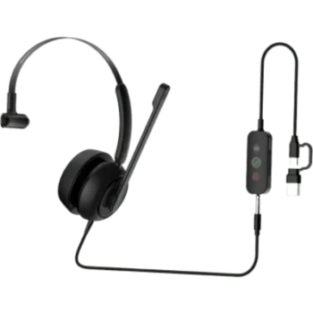 Auricular Diadema / USB-C / USB-A / 3.5 mm / Cancelación AI / Drivers 40 mm / Dynamic EQ / 118 g / -10 °C a +50 °C