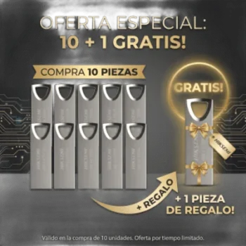 Memoria USB / 16 GB / USB 3.0 / Lectura 80 MB/s / Cuerpo Metálico 5.2 g