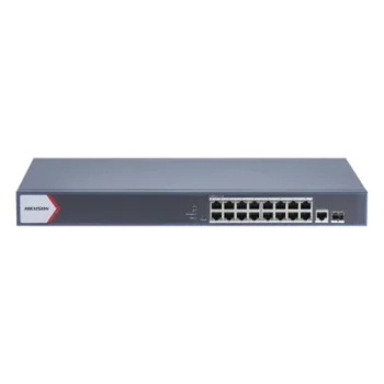 Switch PoE+ Monitoreable / 16 Puertos Gigabit / 1 Puerto Uplink Gigabit / 1 Puerto SFP / Alcance Extendido 300 m (984.3 ft) / 130 W / Gestión en Nube