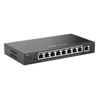 Switch Administrable PoE+ / 9 Puertos Gigabit / 8 Puertos PoE+ 802.3af/at / 120 W / Alcance Extendido 250 m (820.2 ft) / Sin Ventilador