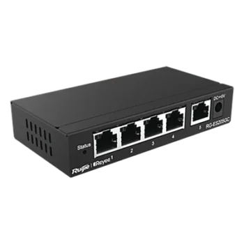 Switch Administrable / 5 Puertos Gigabit / Capacidad 10 Gbps / Gestión Cloud y Móvil / 16 VLANs / 5W Máximo