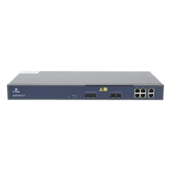 OLT / 2 Puertos EPON / 6 Puertos Uplink / 128 ONUs / 20 km / 1.244 Gbps / Rack 1U