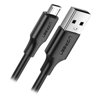 Cable USB-A a Micro USB / 1 Metro (3.28 Pies) / Carga Rápida QC 3.0/2.0 18W / Transferencia 480Mbps / 5,000 Flexiones / ABS y PVC