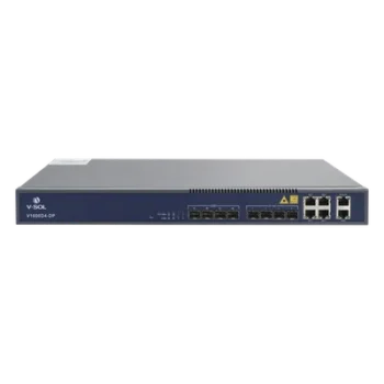 OLT EPON / 4 Puertos PON / 8 Puertos Uplink RJ45+SFP / 256 ONUs / 20 km / Rack 1U