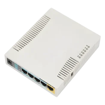 RouterBoard / 5 Puertos Fast Ethernet / WiFi 2.4 GHz 802.11b/g/n / 1000 mW / PoE Pasivo Salida / CPU 600 MHz