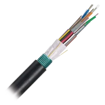 Cable de Fibra Óptica / 12 Hilos / Monomodo OS2 / OSP Armada / 250μm / Bloqueo de Agua en Seco / Resistencia UV / Acero Corrugado