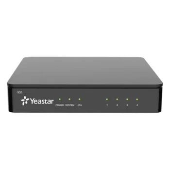 Conmutador IP SIP / 20 extensiones / 10 llamadas simultáneas / 2 puertos FXO analógicos
