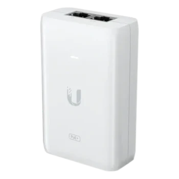 Adaptador PoE Ubiquiti (48 VDC, 0.65A) puerto Gigabit, ideal para equipos UniFi