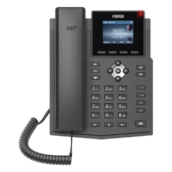 Teléfono IP / 4 Líneas SIP / Pantalla LCD Color 2.4 pulgadas / Audio HD G.722 y Opus / Conferencia 3 Vías / PoE 802.3af / OpenVPN / Soporte EHS