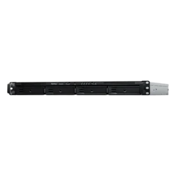 NAS Rack / 4 Bahías / 1U / AMD Ryzen V1500B / 32 GB DDR4 ECC / 4 Puertos 1GbE / Expansión 10/25GbE / Fuentes Redundantes