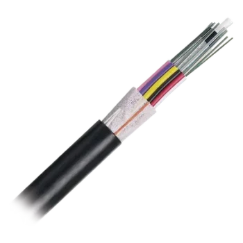 Cable de Fibra Óptica / 24 Hilos / Monomodo OS2 / Planta Externa / Dieléctrico / 250 µm / Bloqueo de Agua en Seco / 0.40 in (10.16 mm)