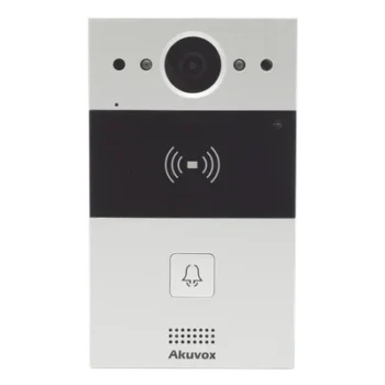 Videoportero IP / 1 Botón / Cámara 2 Megapixel / 110° / Lector MIFARE y PROX EM / SIP / ONVIF / IP65 / PoE / Control 2 Puertas / Cloud