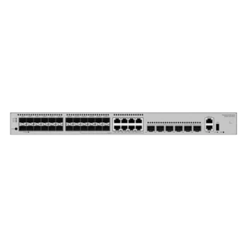 Switch Core Capa 3 / 24 Puertos 1GE SFP / 8 Puertos Combo 10/100/1000 Mbps / 4 Puertos 10GE SFP+ Uplink / 2 Puertos 10GE SFP+ Stack / 176 Gbps / 132 Mpps
