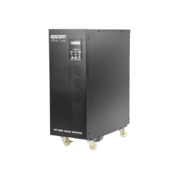 Inversor / Cargador para sistemas tipo isla de 192Vcc/120VCA de 5000W onda sinusoidal pura con controlador MPPT. Administre una fuente fotovoltaica, la red eléctrica y recargue su banco de baterías y su consumo sin problemas.