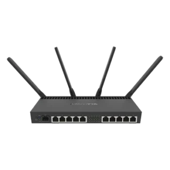 Router con Wi-Fi 4x4 MU-MIMO, hasta 2 watts de potencia, antenas de 3 dBi, 10 puertos Gigabit, 1 Puerto SFP+