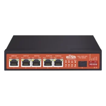 Controlador Solar de 5A con Switch PoE / 1 Puertos Gigabit PoE 802.3 bt / 2puertos PoE 802.3 af/at con 2 Puertos PoE Pasivo 24 Vcc / 1 Puerto SFP / No administrable