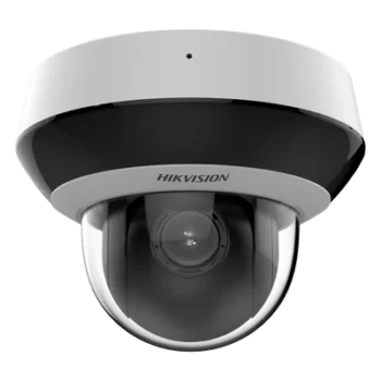 Mini Domo PTZ IP / 2 Megapixel / 4X Zoom Óptico / IR EXIR 20 m (65.6 ft) / WDR 120 dB / Audio Integrado / IP66 / IK10 / PoE