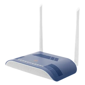 ONU Dual GPON/EPON / Wi-Fi 2.4 GHz 300 Mbps / 1 Puerto LAN Gigabit / 1 Puerto LAN Fast Ethernet / 1 Puerto FXS / 1 Puerto CATV / 2 Antenas 5 dBi