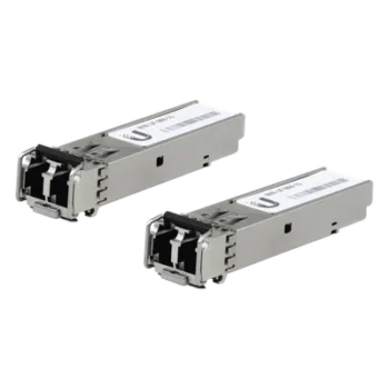 UFiber Módulo SFP, transceptor MiniGibic MultiModo 1.25 Gbps, distancia 550m, conectores LC, paquete de 2 piezas