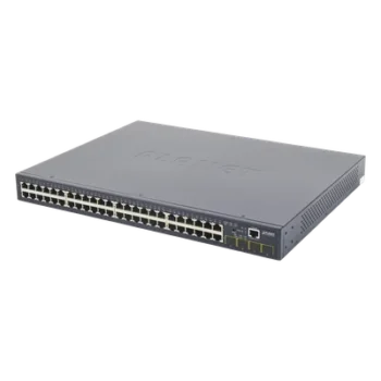 Switch Administrable Capa 2 / 48 Puertos Gigabit / 4 SFP / 104 Gbps / 77.38 Mpps / 1.44 x 1.44 pies