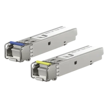 UFiber Módulo SFP, transceptor MiniGibic MonoModo 1.25 Gbps, distancia 3km, un conector LC, incluye 2 tranceptores