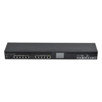 Router Board, CPU 1 Núcleo, 5 Puertos Gigabit, 5 Puertos Fast, 1 Puerto SFP, Licencia Nivel 5 y montaje en Rack