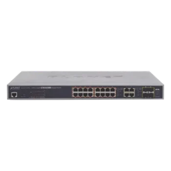 Switch administrable L2 / 16 puertos Gigabit Ultra PoE 60W / 4 puertos Combo TP/SFP / Presupuesto PoE 400W / Dual Stack IPv6/IPv4