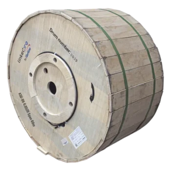 Carrete de 4 km de Fibra Óptica Aérea Mini ADSS (ASU) G.652D, Monomodo de 8 Hilos, Exterior, Span 60, Loose Tube, Preformado Compatible: LP-RP0406