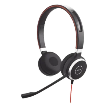 Diadema / Auricular Jabra Evolve 40 Duo / USB y 3.5mm / Cancelación de Ruido Pasiva / Indicador de Ocupado (6399-823-109)