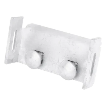 Herraje de Suspensión Tangente / Cable Figura 8 / Poste Concreto o Madera / Acero Galvanizado / Protección UV