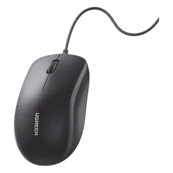 Mouse Óptico USB / 1200 DPI / Cable 1.5 m (4.9 ft) / 3 Botones / Diseño Ergonómico / Silencioso / Multiplataforma
