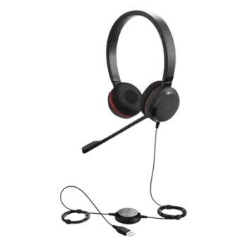 Auricular Profesional UC / Conectividad Dual USB y 3.5 mm / Micrófono con Cancelación de Ruido / Controlador en Cable con LED / Plug and Play