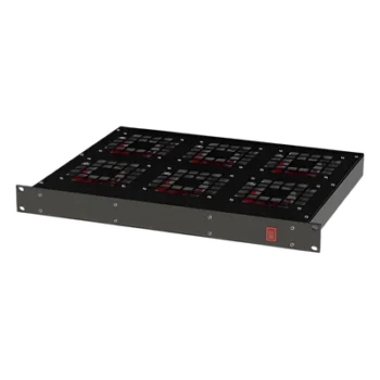Ventilador para Rack 19" / 6 Abanicos / 1 Unidad de Rack / 110 Vca / 2.1 A / Carcasa de Acero Laminado