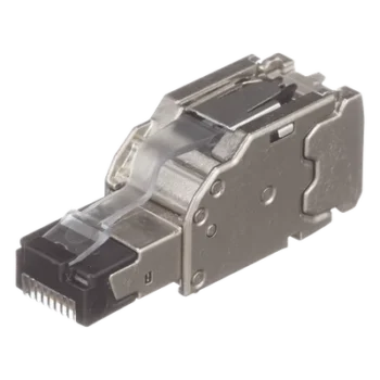 Plug RJ45 Blindado / Terminación en Campo / Cat6A Certificable / 22-26 AWG / -40°C a 85°C / Paquete 10 Piezas