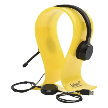 Auricular Profesional / Cancelación Pasiva de Ruido / Conexión USB y 3.5 mm / Micrófono con Cancelación de Ruido / Control de Llamadas con LED / Plug and Play