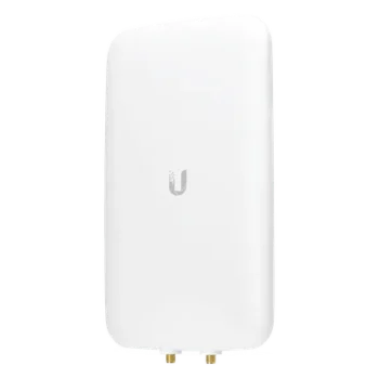 Antena sectorial simétrica UniFi, doble banda con apertura de 90° en 2.4 GHz (10 dBi) y 45° en 5 GHz (15dBi)