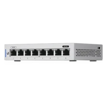 Switch UniFi Administrable capa 2 de 8 Puertos Gigabit (7 Ethernet y 1 PoE Pasivo 48V)