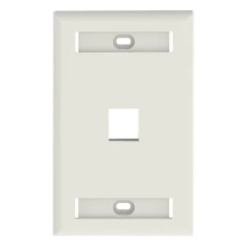 Placa de Pared Vertical / 1 Puerto Keystone / 69.8 x 114.3 mm / Blanco Mate