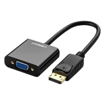 Adaptador DisplayPort a VGA / 1920x1200@60Hz / Chipset ANX9833 / Plug & Play / ABS Negro