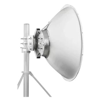 Antena parabólica 4 ft para radio B11 y AF11, ganancia de 40.5 ± 1 dBi, conector guía de onda, Alto aislamiento al ruido en enlaces vecinos, 10-12 GHz, Montaje de acero inoxidable incluido
