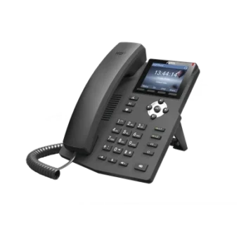 Teléfono IP empresarial para 2 lineas SIP con pantalla LCD de 2.4 Pulgadas a color y conferencia de 3 vías