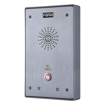 Intercomunicador IP, 2 líneas SIP, 2 relevadores con botón para llamada, anti-vandálico, IP65 e IK10, PoE