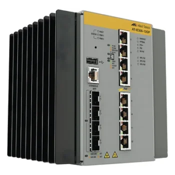 Switch Industrial Hi-PoE Continuo Administrable Capa 3 de 8 x 10/100/1000 Mbps + 4 Puertos SFP, 240 W.